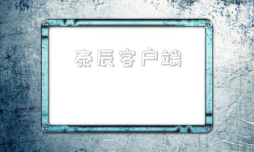 泰辰客户端客户端本地下载app